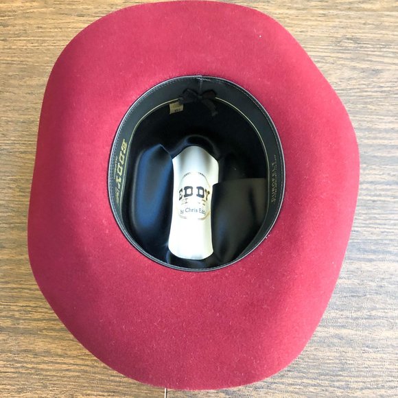 Eddy Hats by Chris Eddy Cowboy Hats Red Durofelt - Picture 4 of 8